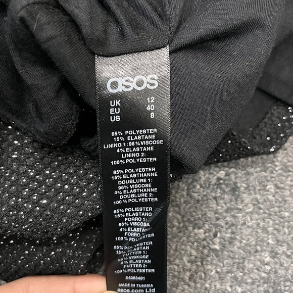 ASOS Sparkle Cropped Corset Top | Party Glam | Trendy Night Outwear - Picture 4 of 4